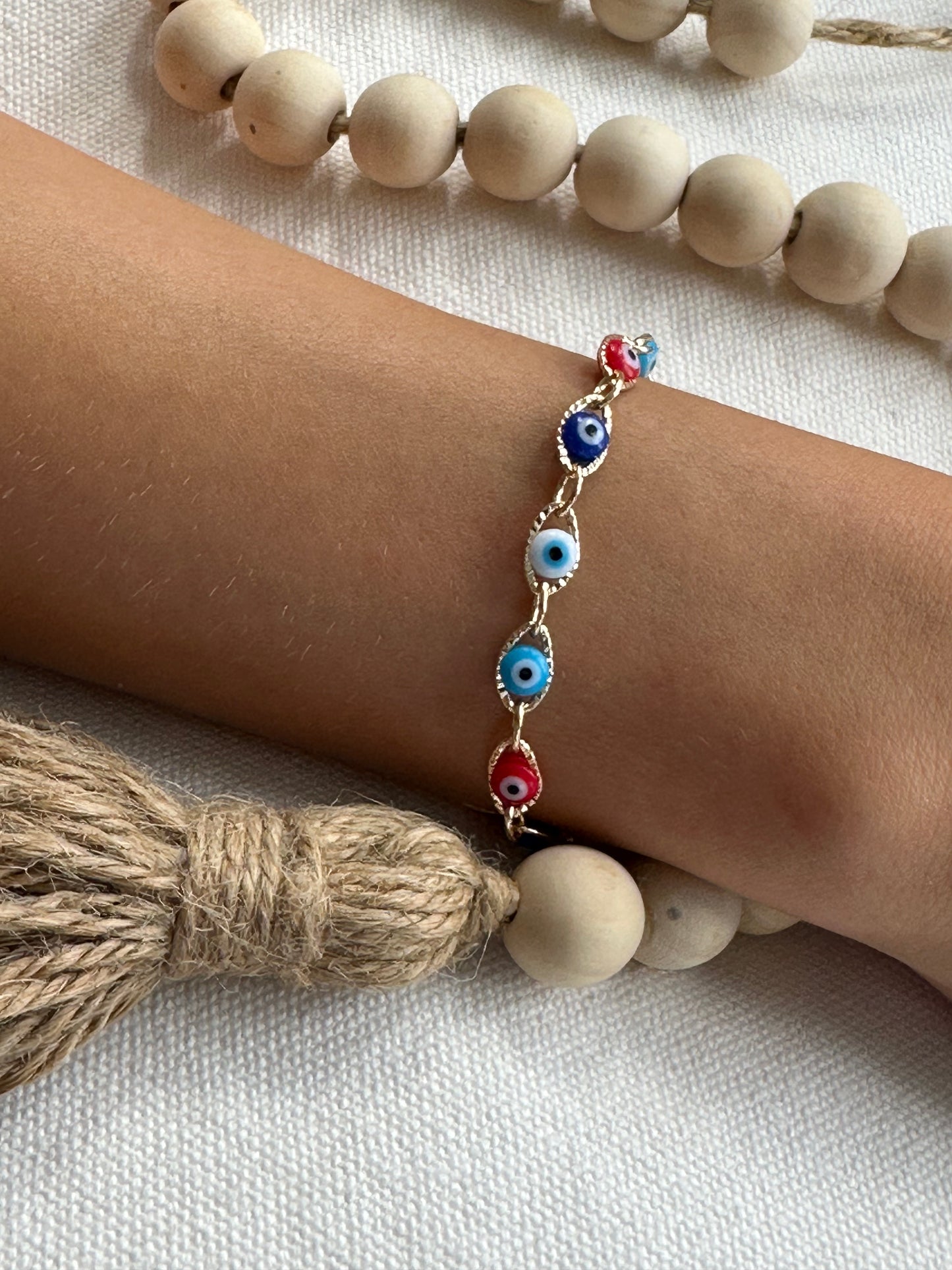 evil eye gold bracelet